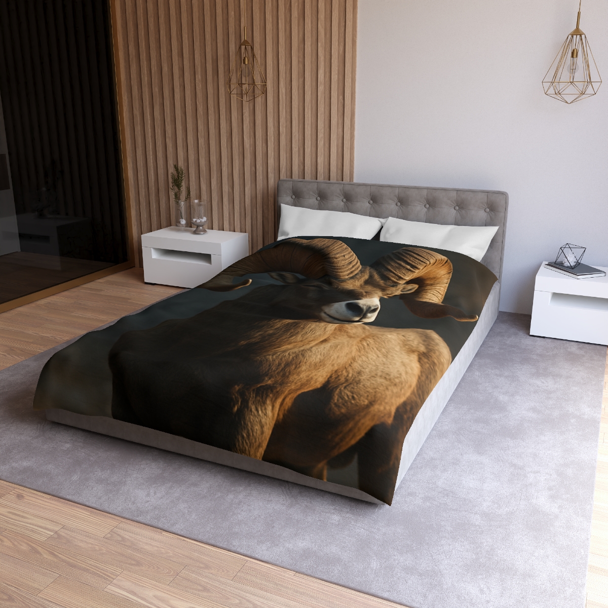 Canyon Shadow Bighorn Sheep duvets for gifts