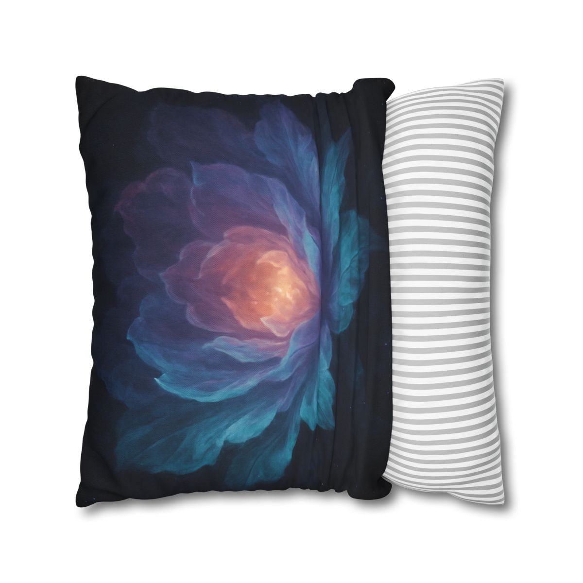 Prismatic Void Bloom comfortable bedding pillow covers