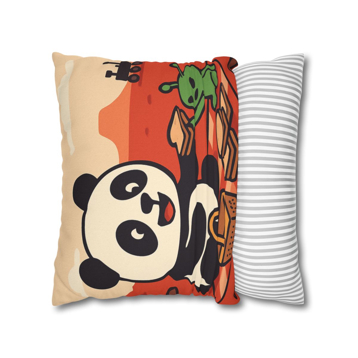 Martian Panda Picnic custom pillow cases