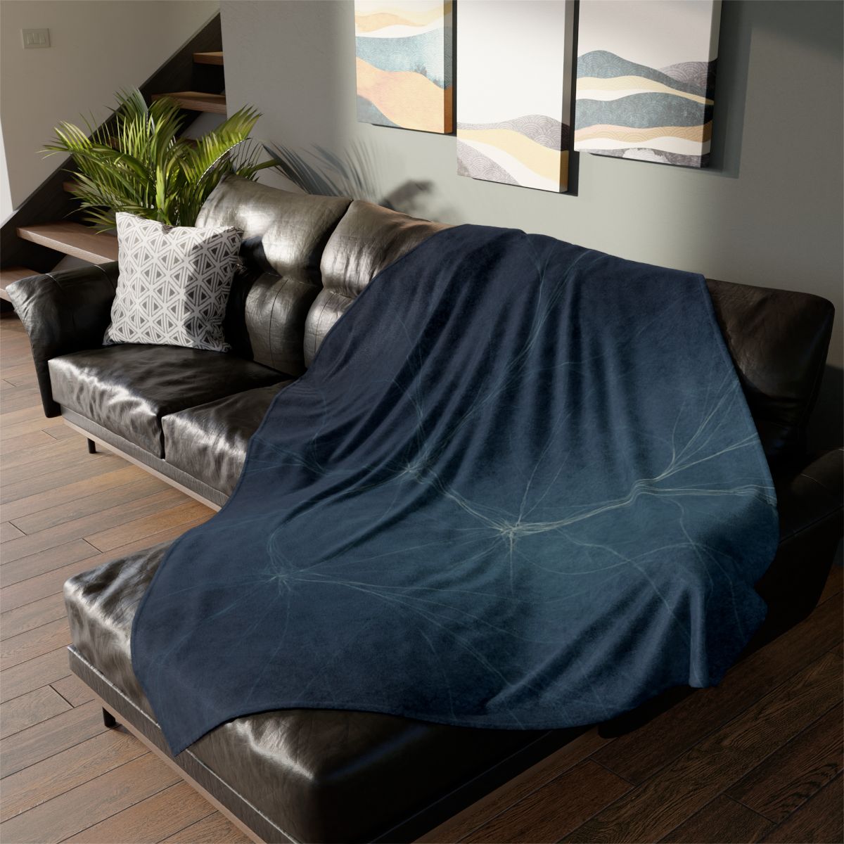 Dark Matter Filament Tapestry designer printed blankets