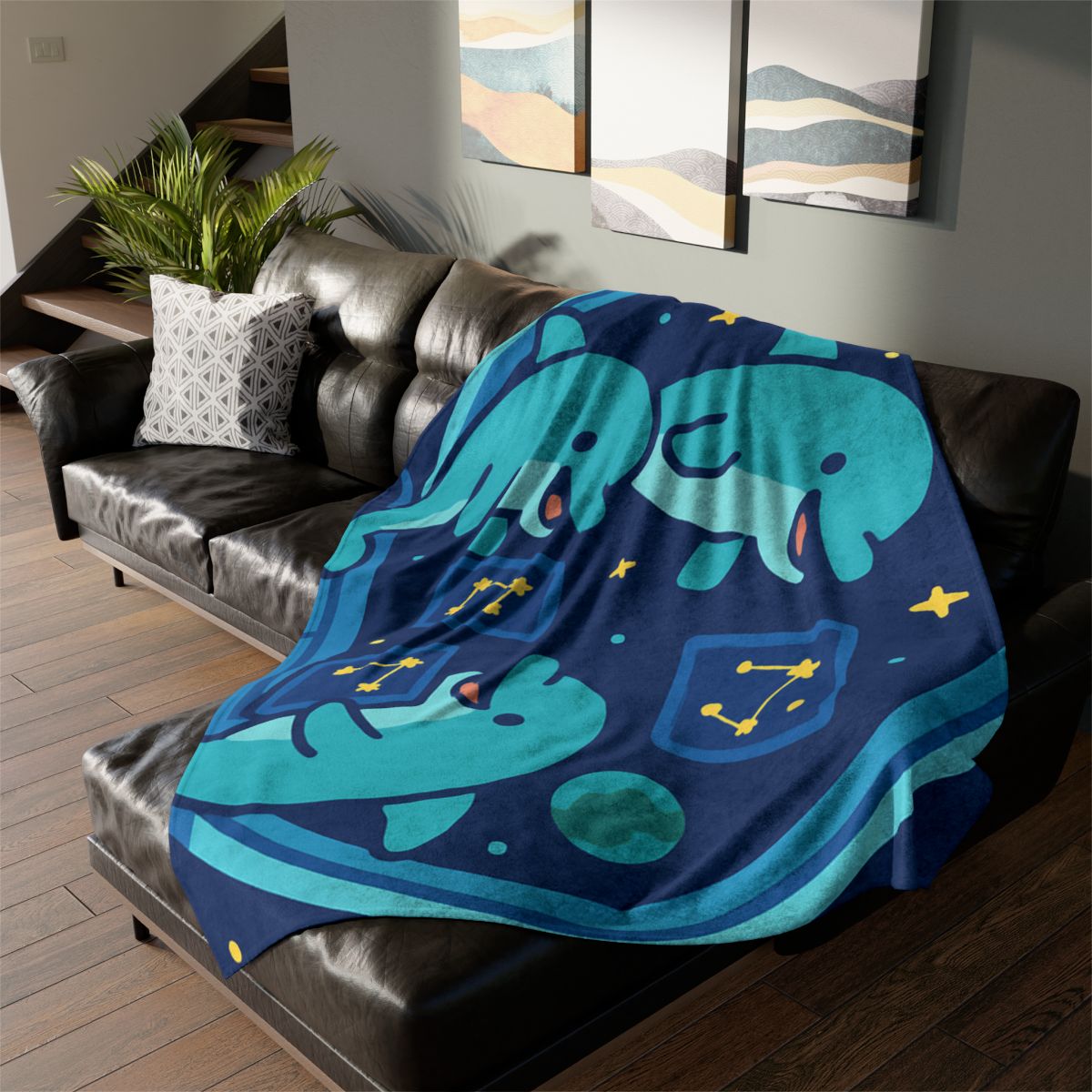 Cosmic Dolphin Classroom designer printed blankets