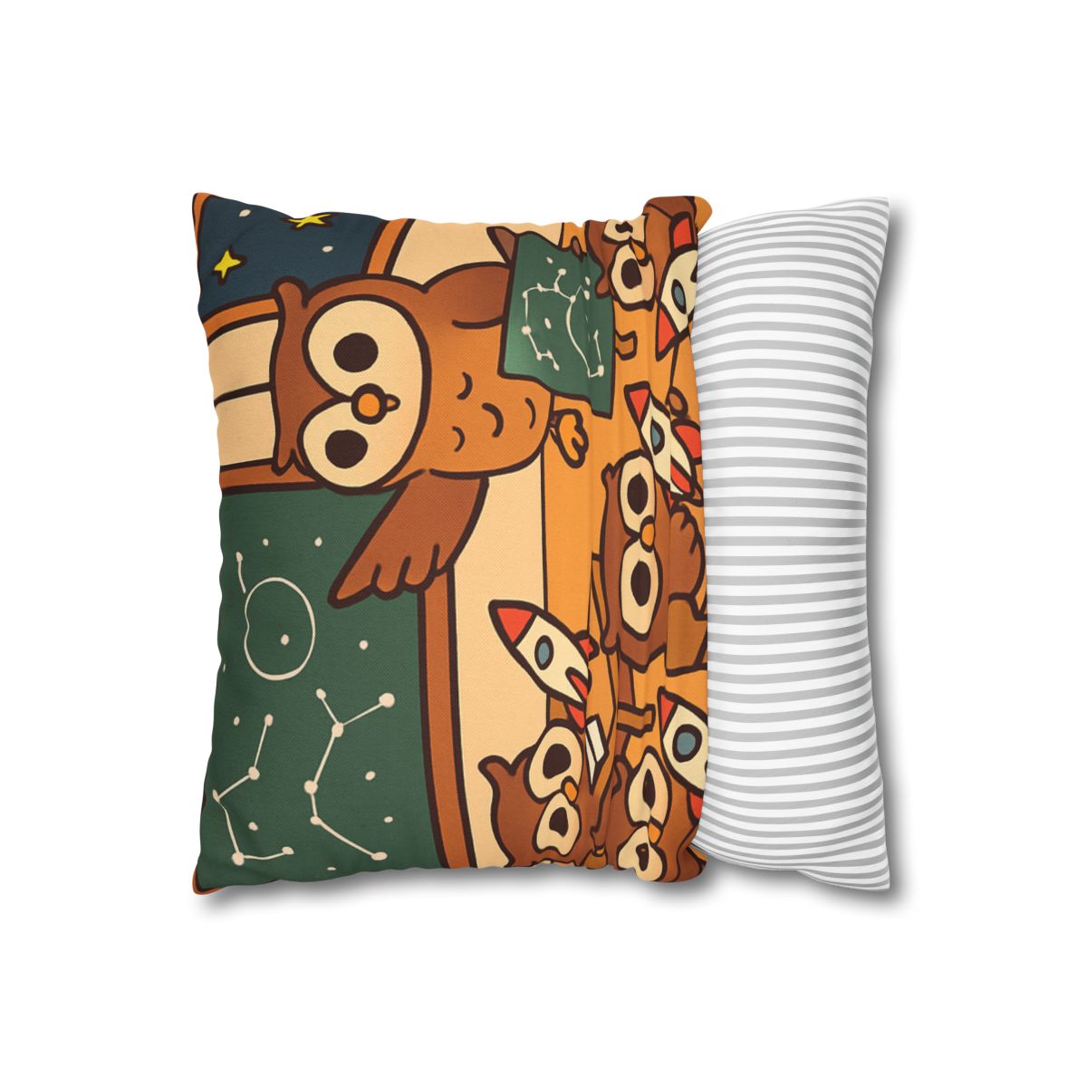 Rocket School Of Owls designer print pillow cases