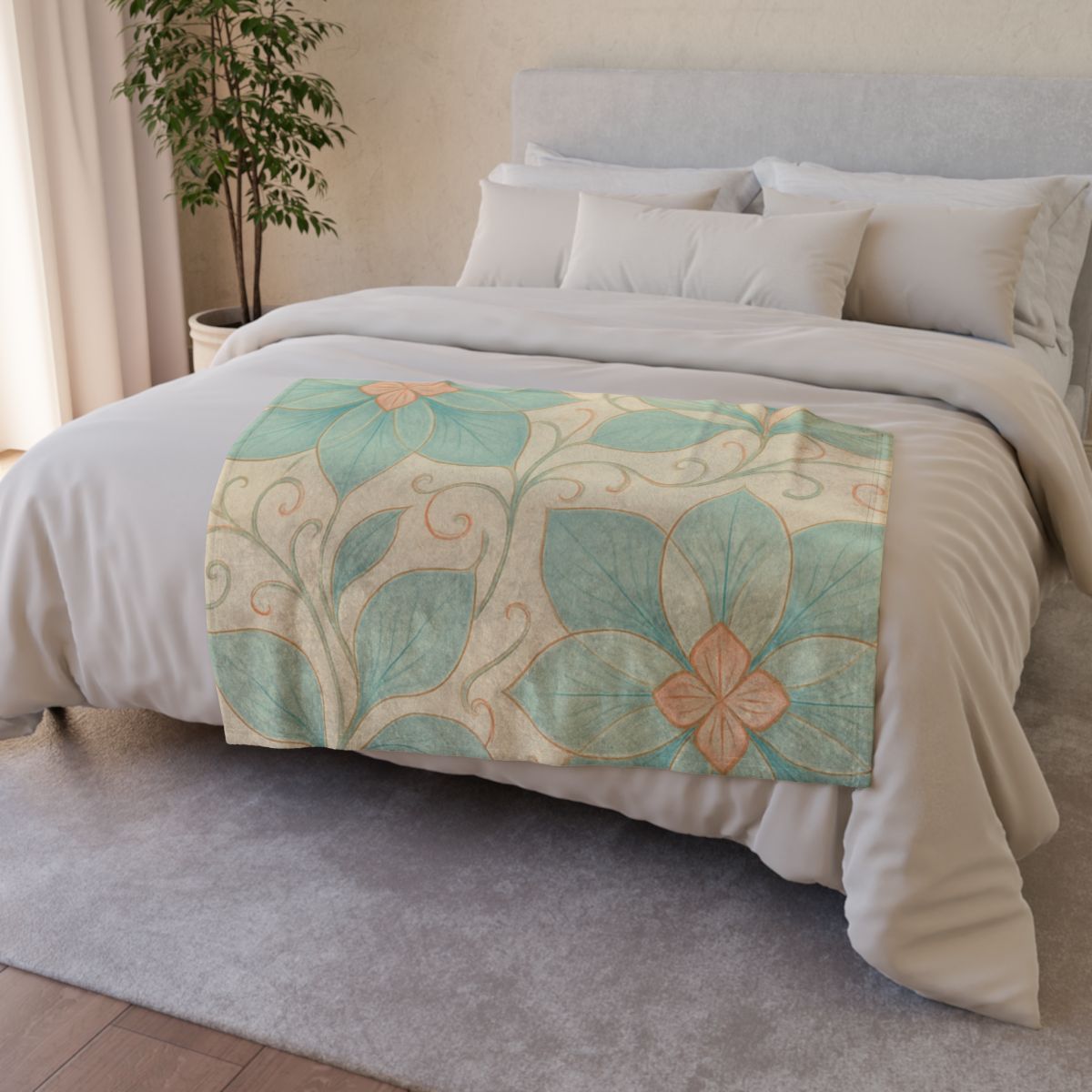 Petal Matrix Lace trendy patterned blankets