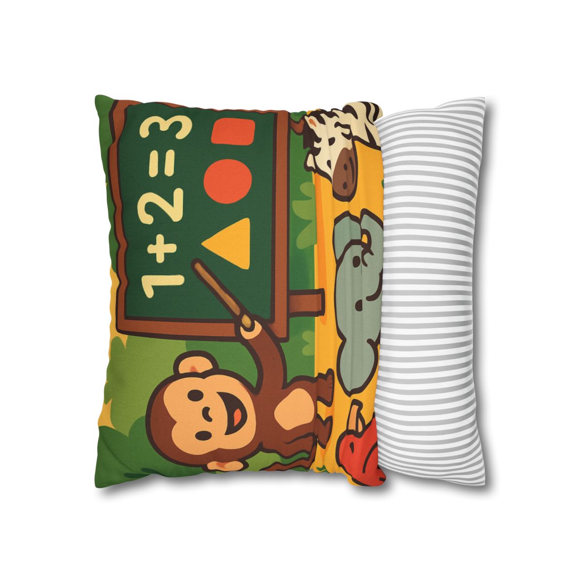 Jungle Math With Monkey And Friends trendy patterned pillow cases