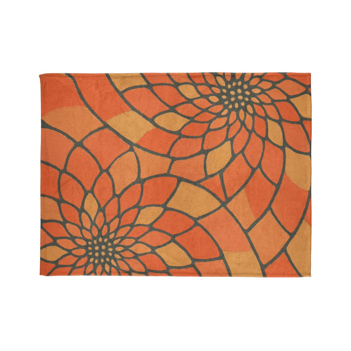 Petal Spiral Matrix soft fleece blankets
