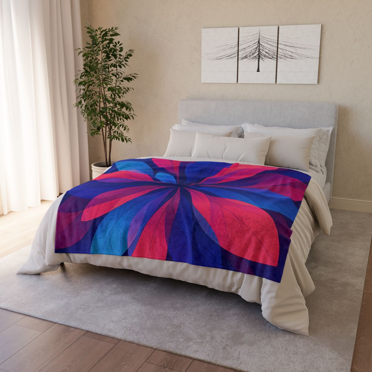 Petal Prism Overprint warm winter blankets