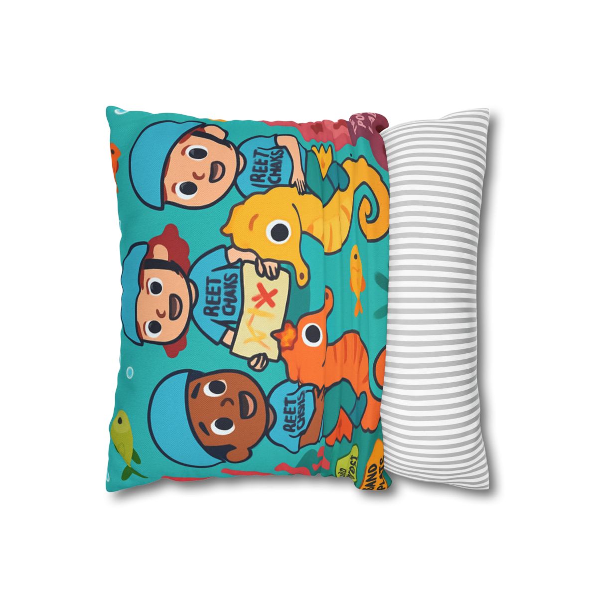 Coral City Map Of The Friendly Reef Rangers comfortable bedding pillow covers