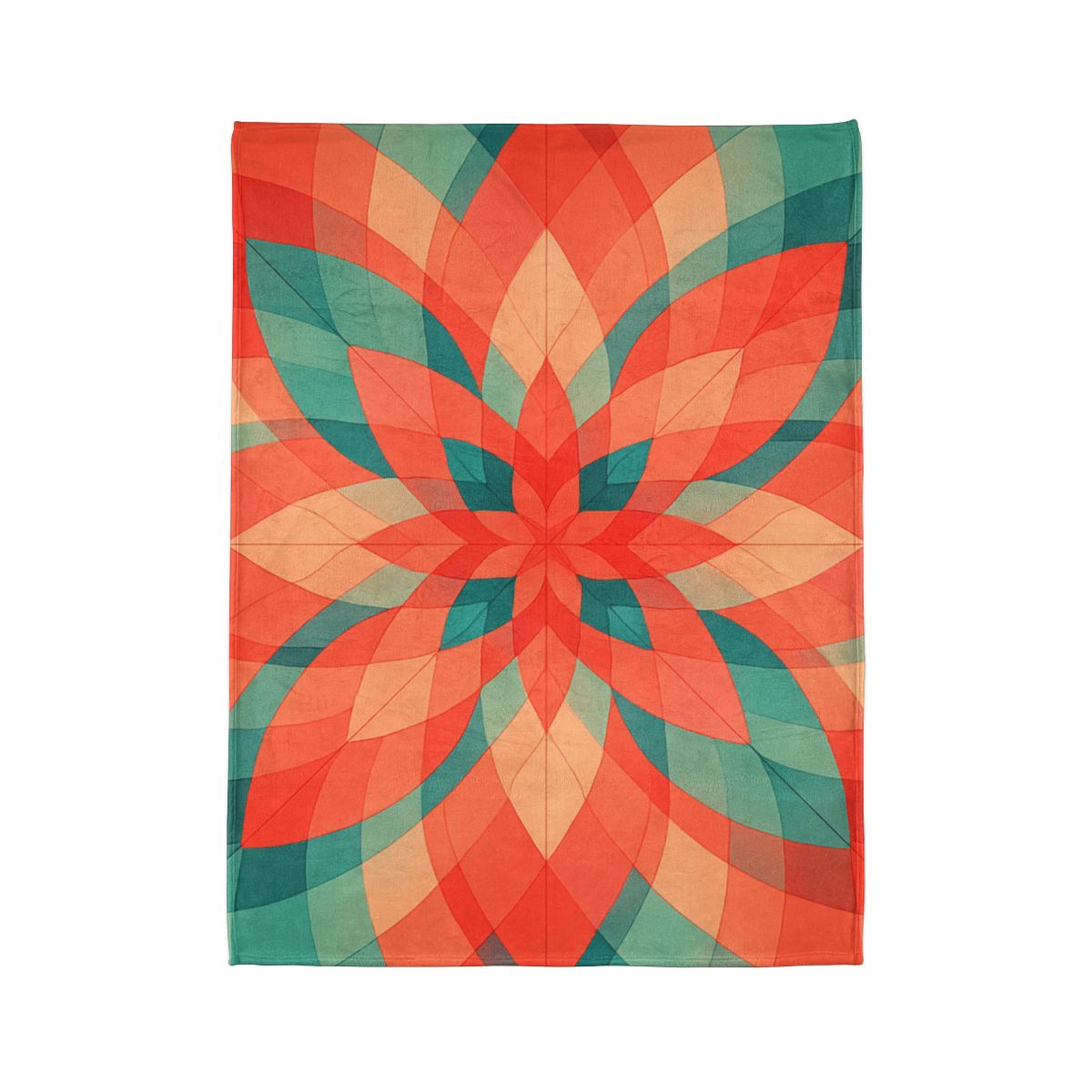 Petal Prism Overlap soft fleece blankets