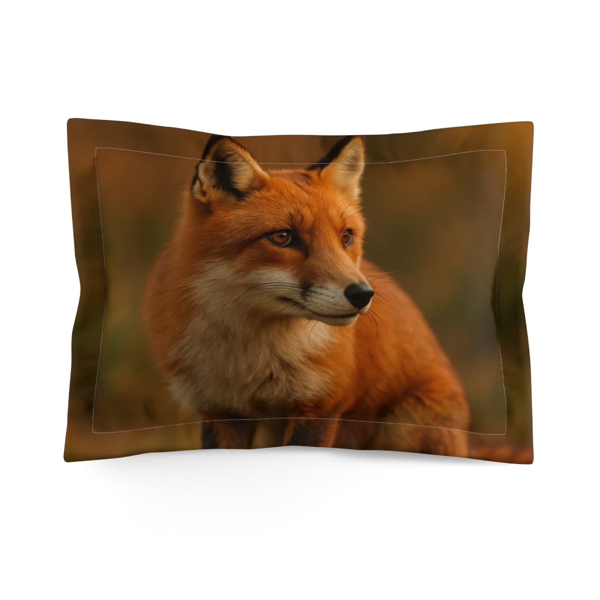 Crimson Whisper Red Fox personalized decorative pillows