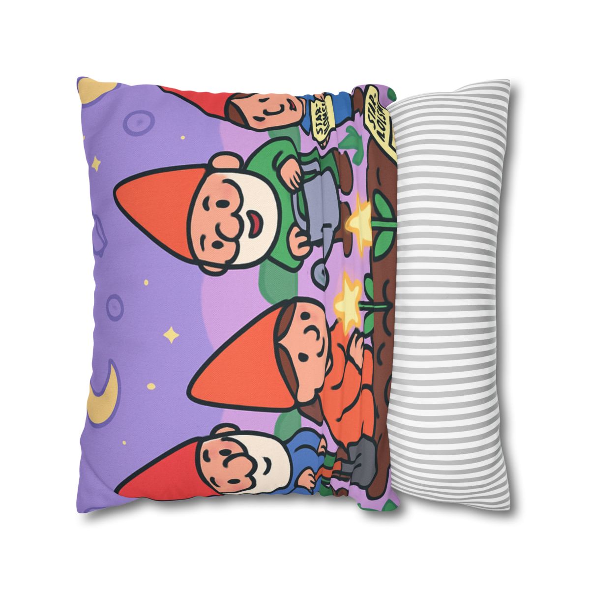 Galactic Garden Gnomes unique gift pillow cases