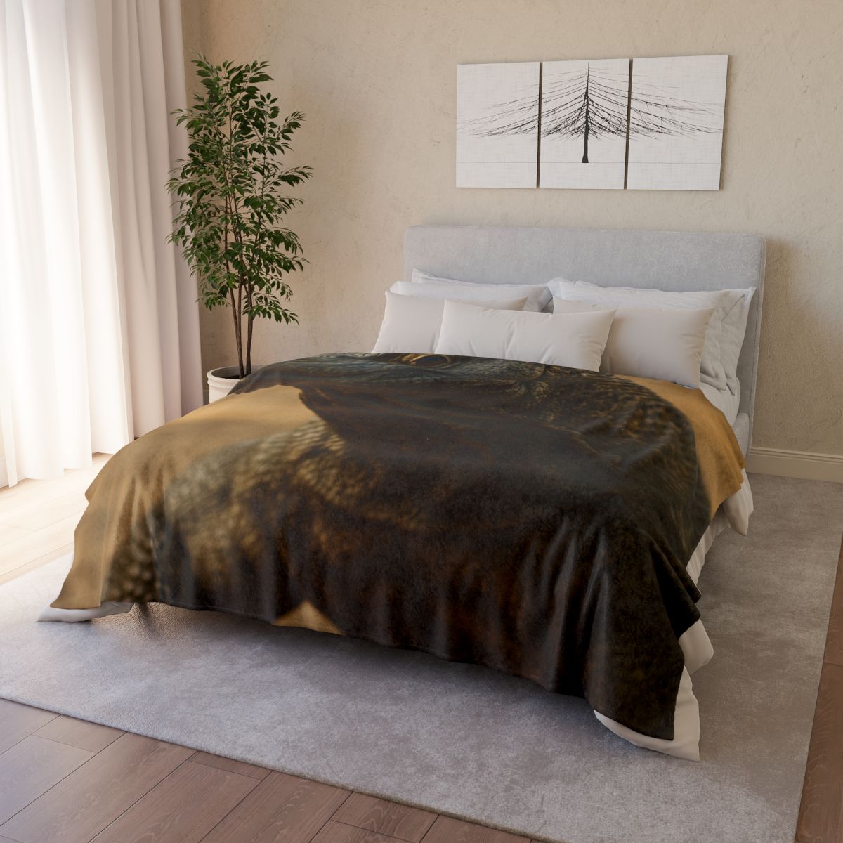 Ancient Sentinel Komodo Dragon warm winter blankets