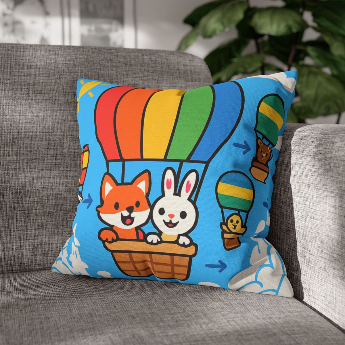 Cloud City Balloon Race custom pillow cases