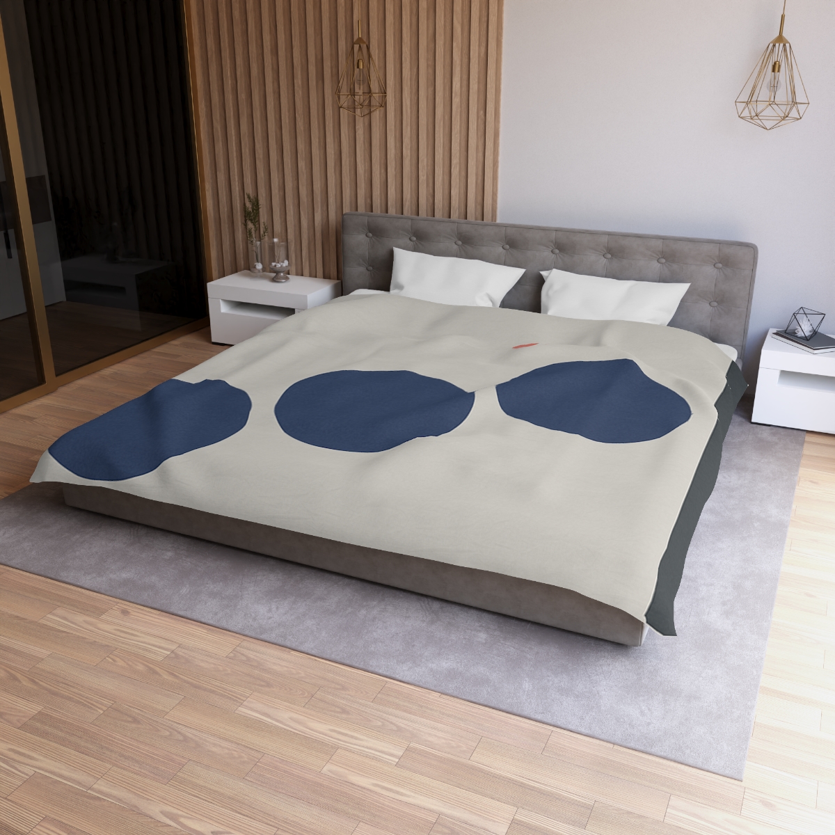 Stepped Circles And Side Bar personalized bedding duvets