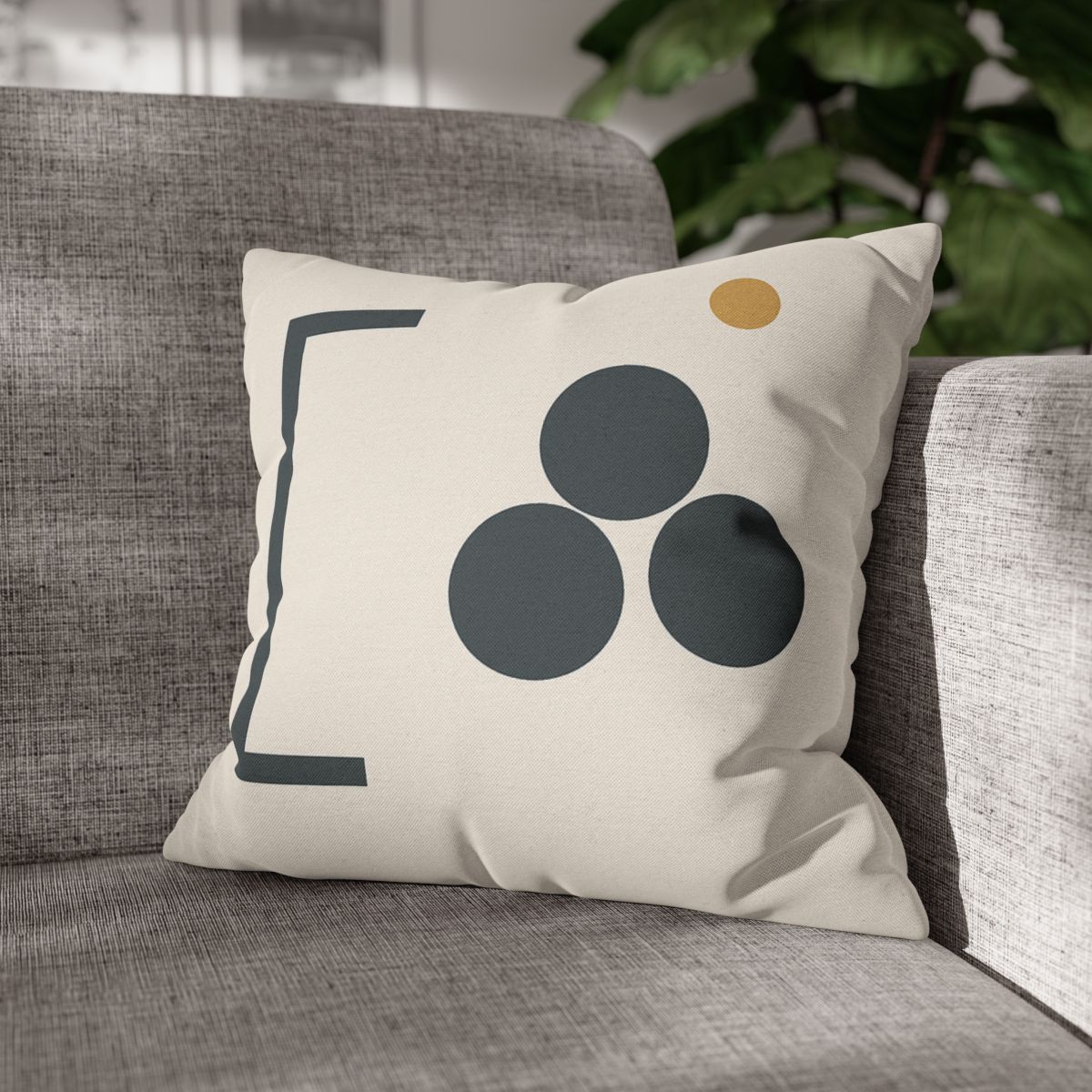 Diagonal Bracket And Three Circle Cluster custom pillow cases