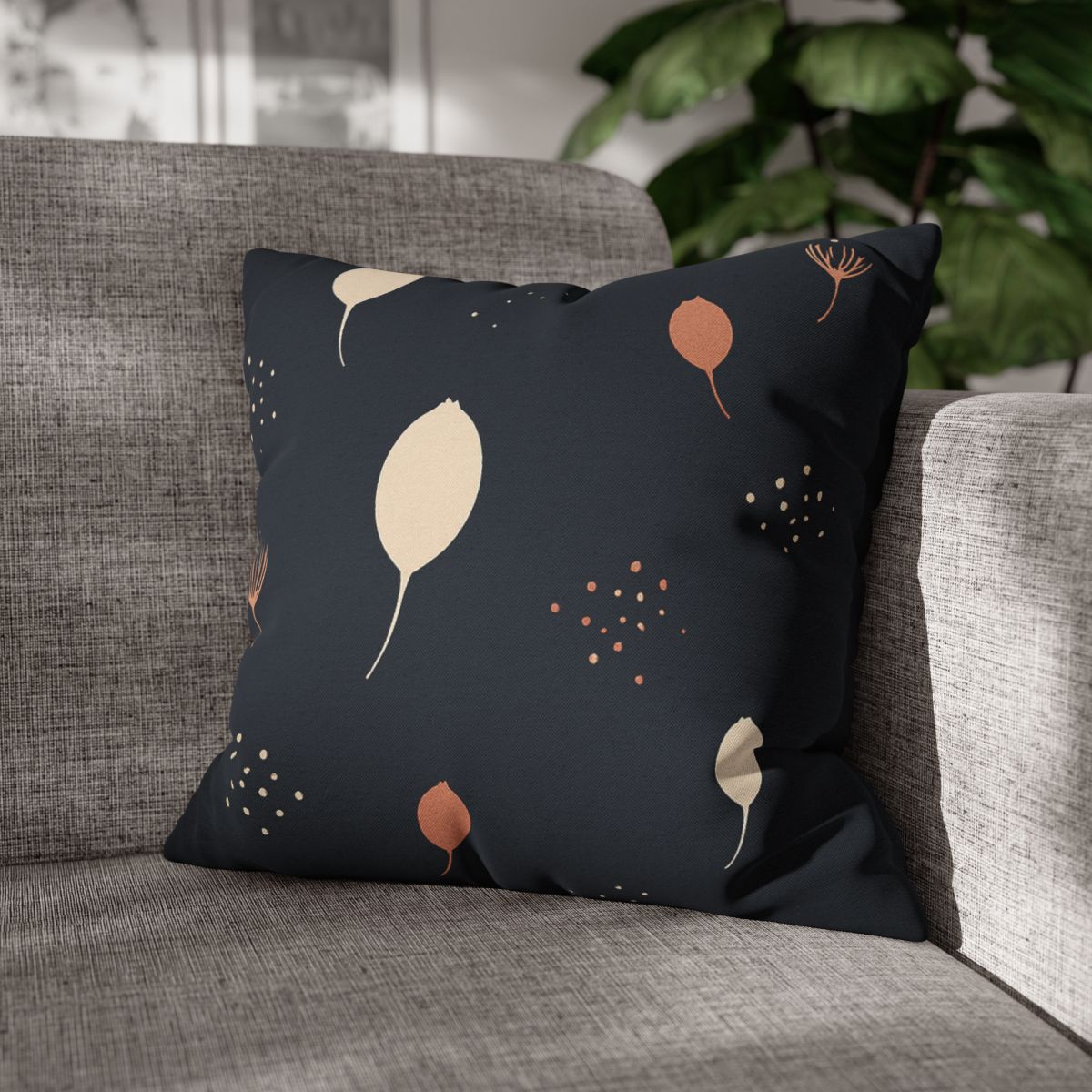 Seed Pod Constellation Scatter designer print pillow cases