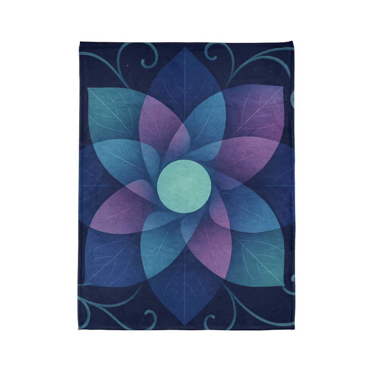 Petal Aperture Kaleidoscope personalized cozy blankets