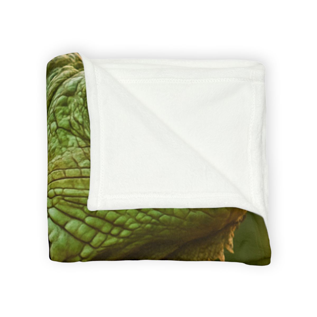 Orbit Glow Green Iguana soft fleece blankets