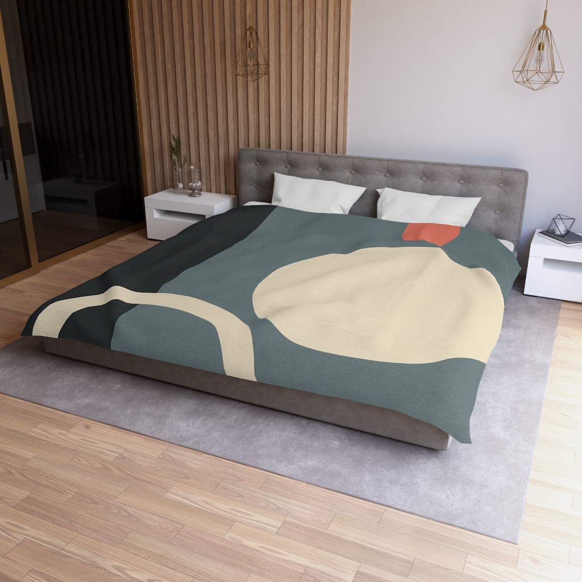 Quiet Triad With Offset Arc stylish duvet covers