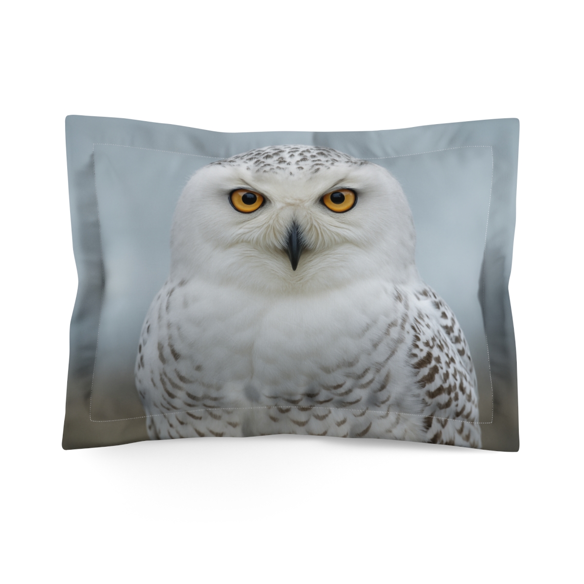 Midnight Watch Snowy Owl stylish throw pillows