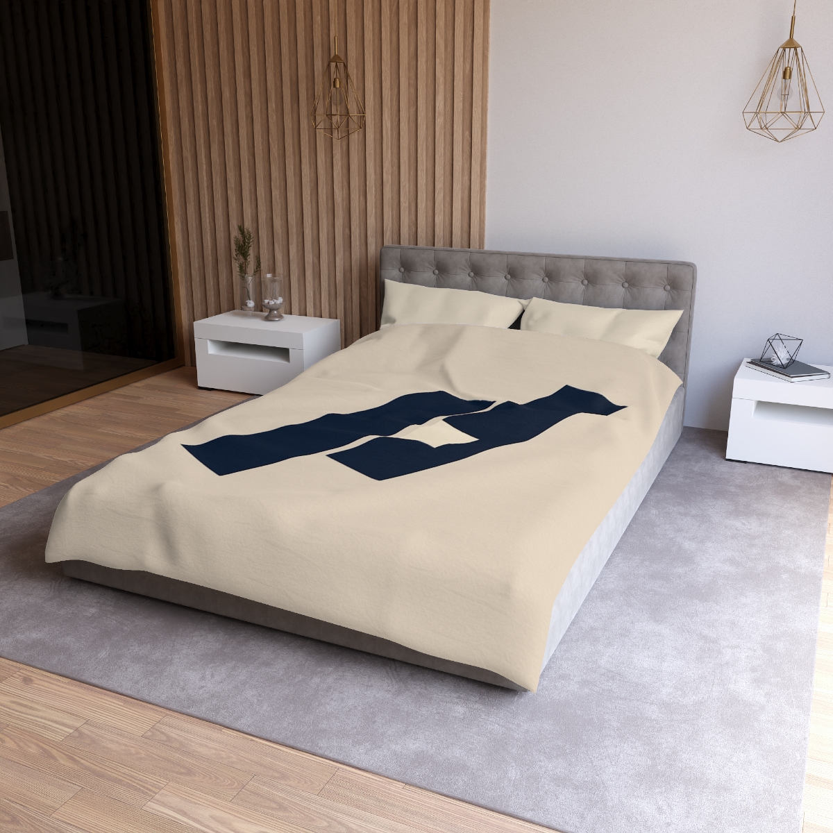 Quiet Diagonal Stack custom duvets