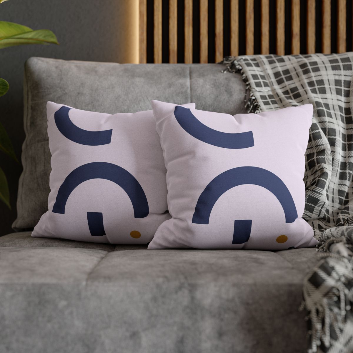 Staggered Arcs With Resting Block trendy patterned pillow cases