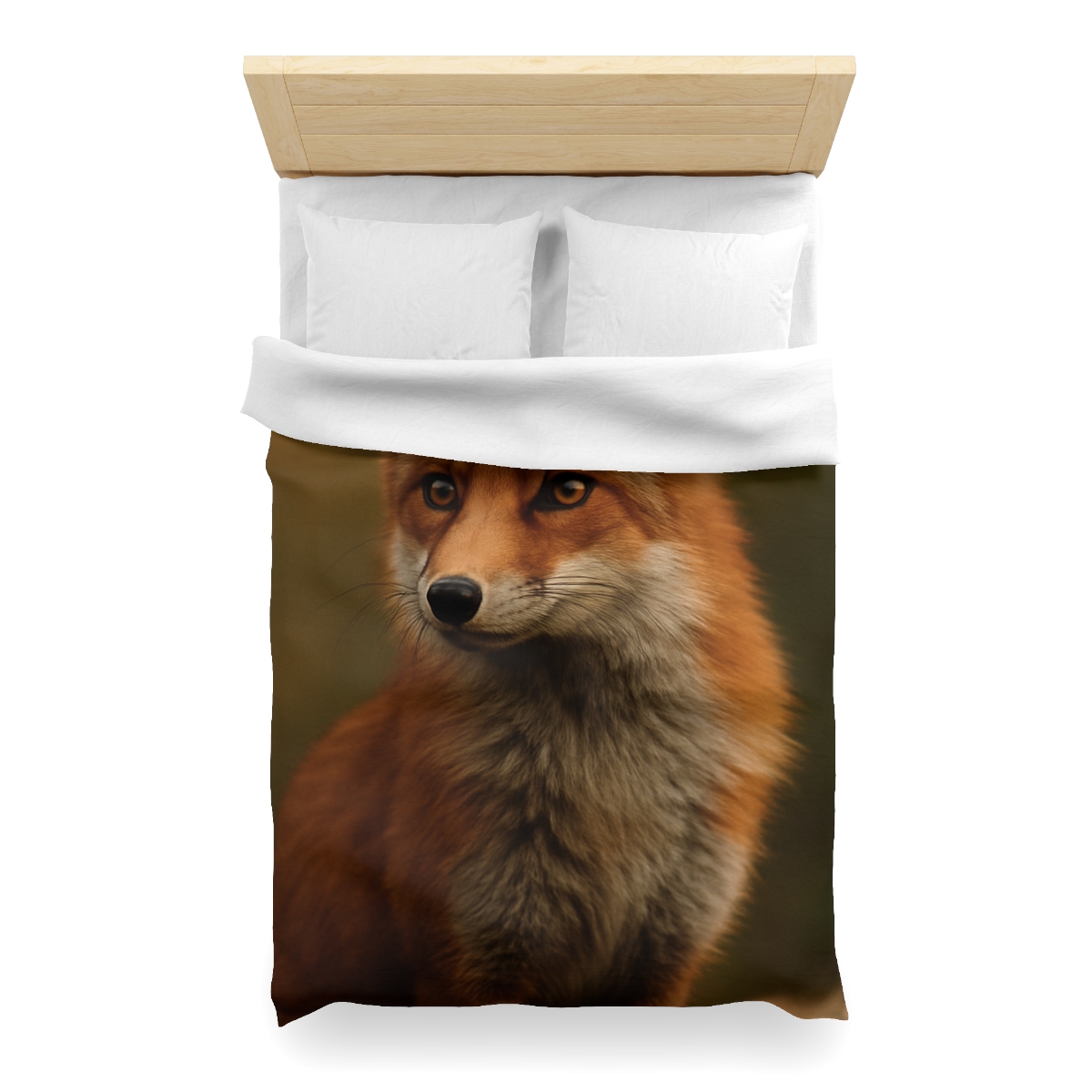 Crimson Whisper Red Fox unique patterned duvets