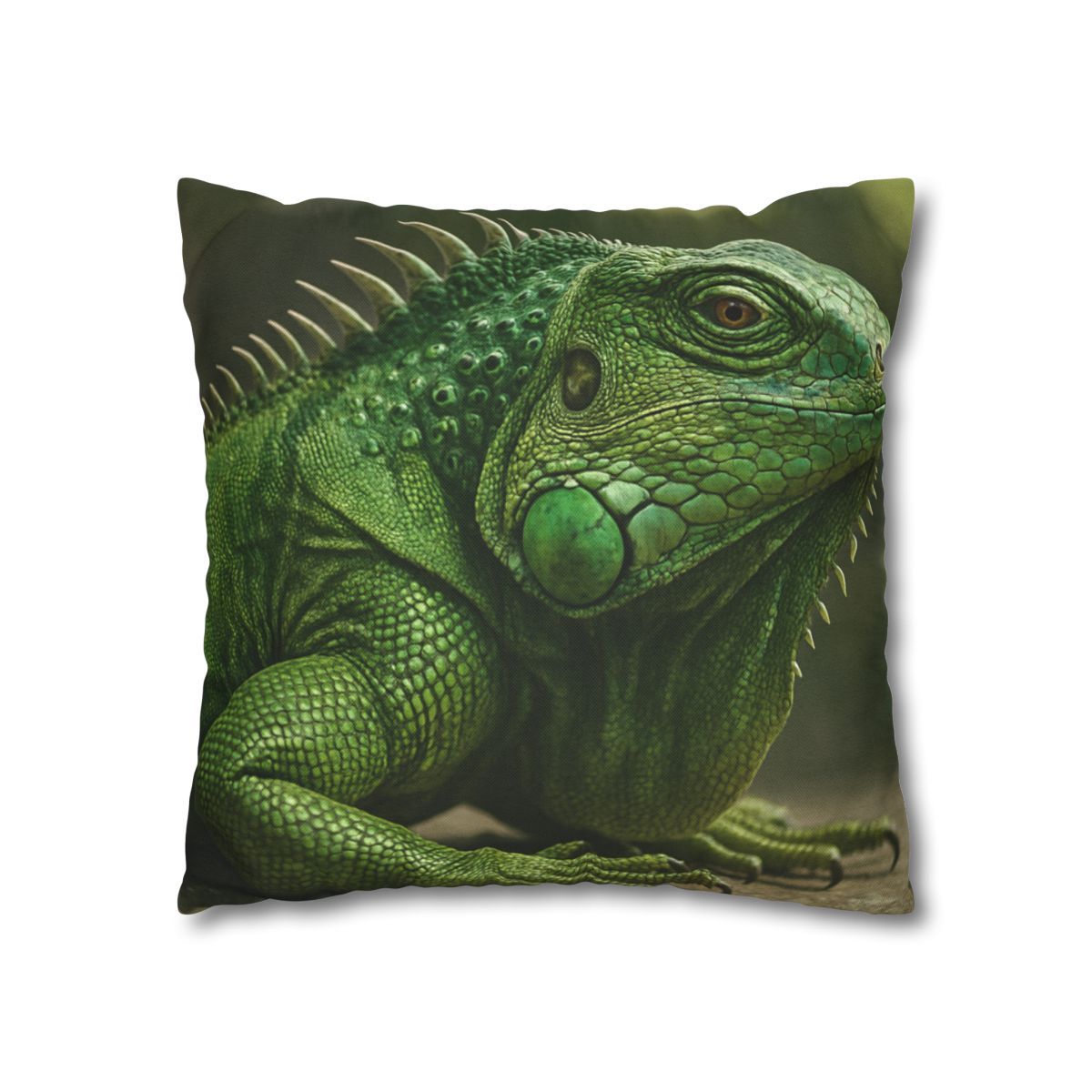 Stone Quiet Green Iguana comfortable bedding pillow covers