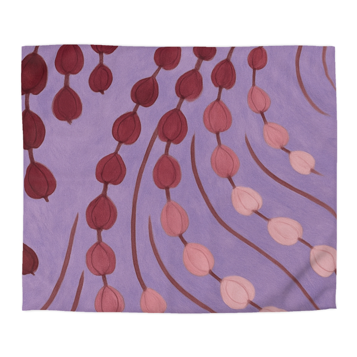 Spiral Bud Cascade personalized bedding duvets