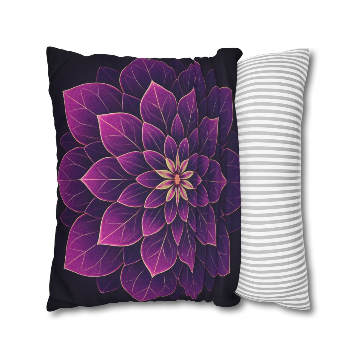 Petal Prism Mandala custom pillow cases