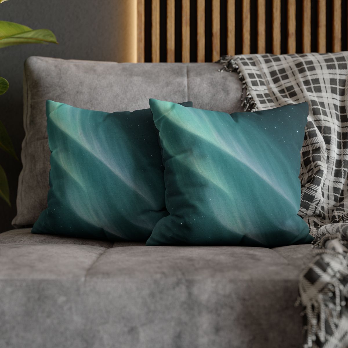 Aurora Veil Star Tides personalized pillow covers