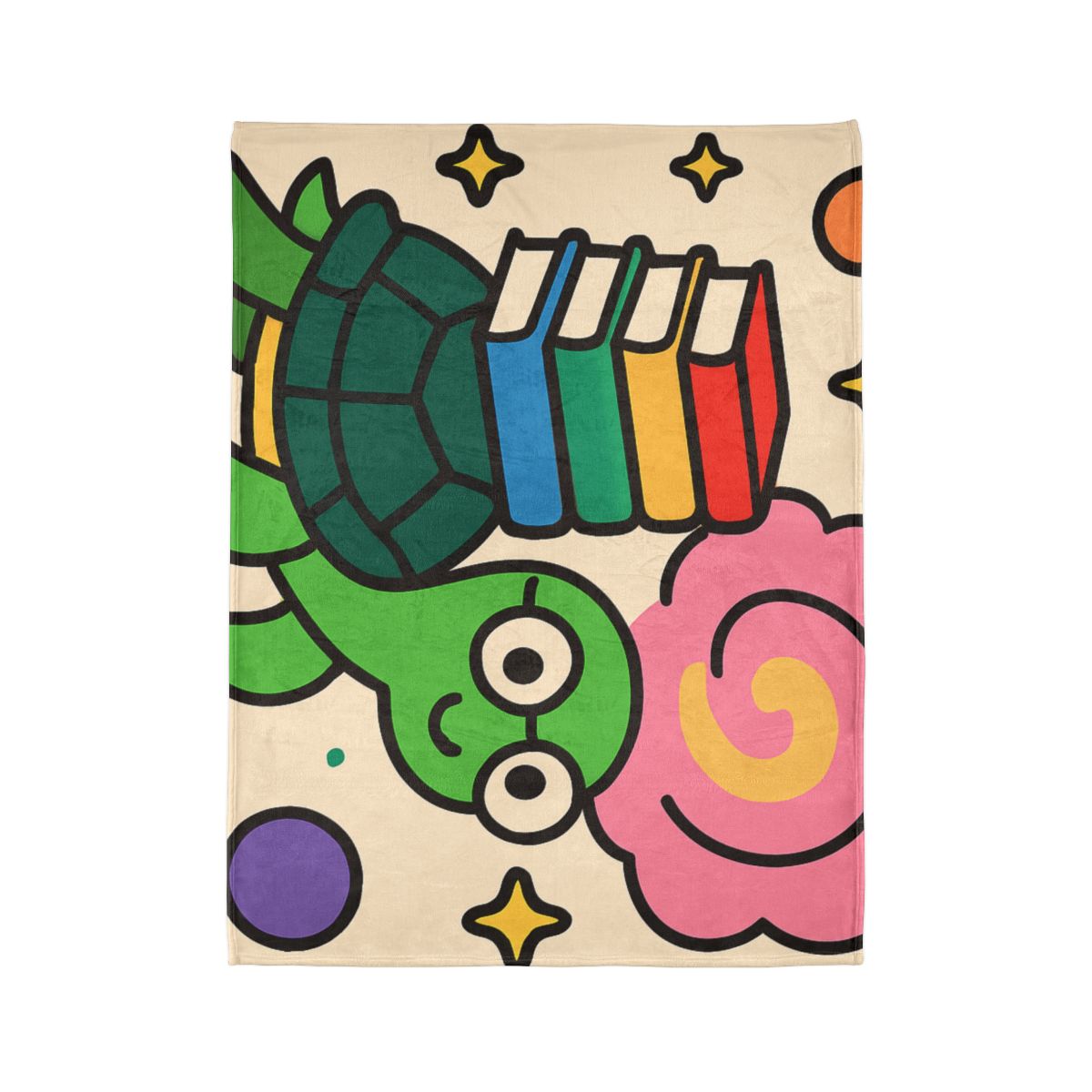 Nebula Library Turtle designer printed blankets