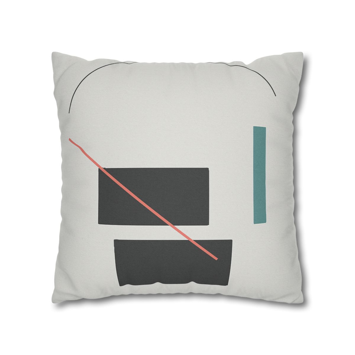 Stacked Rectangles With Crossing Arc trendy patterned pillow cases