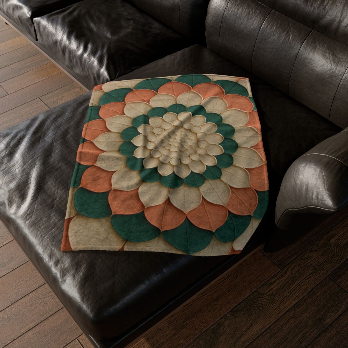 Petal Halo Mosaic trendy patterned blankets