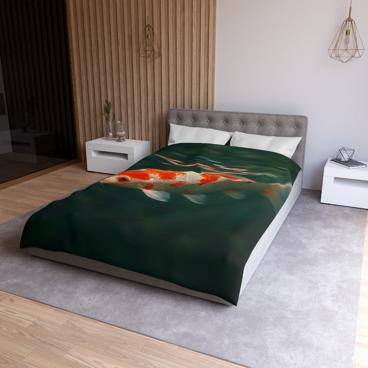 Crystal Current Koi Fish warm winter duvets