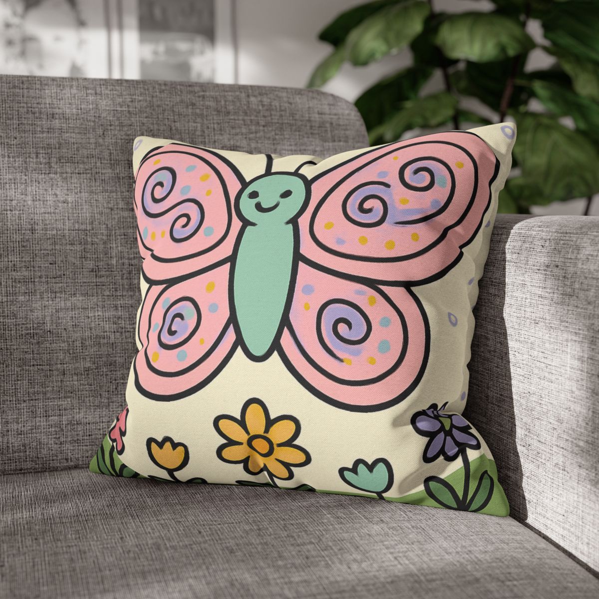 Cosmic Garden Butterfly comfortable bedding pillow covers
