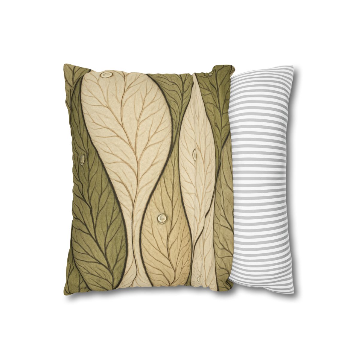 Leaf Vein Topography Waves unique gift pillow cases