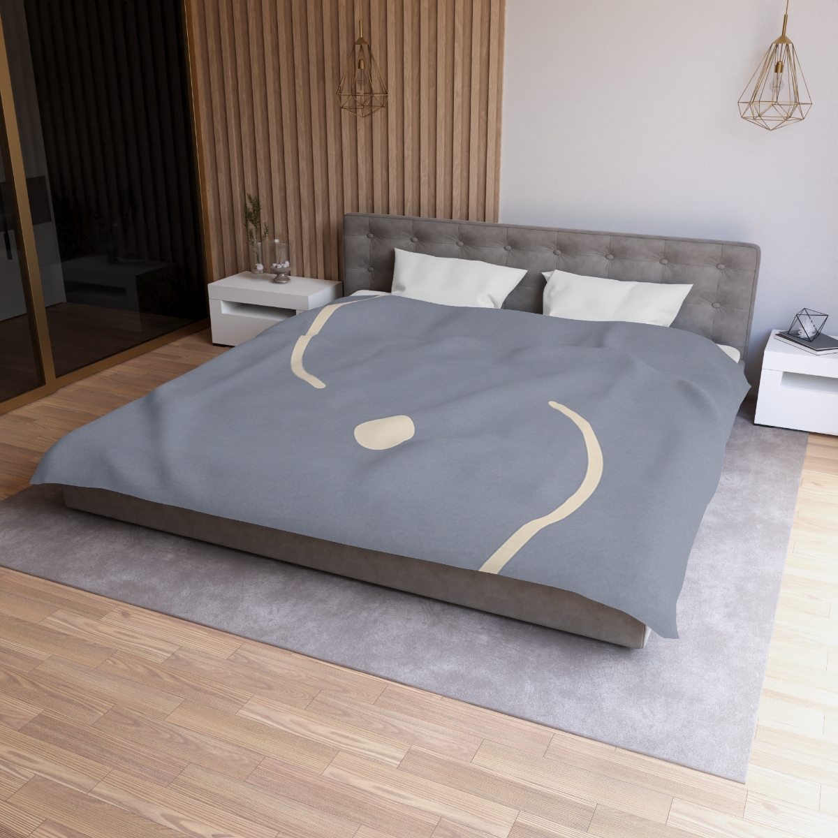 Intersecting Arc Duo personalized bedding duvets