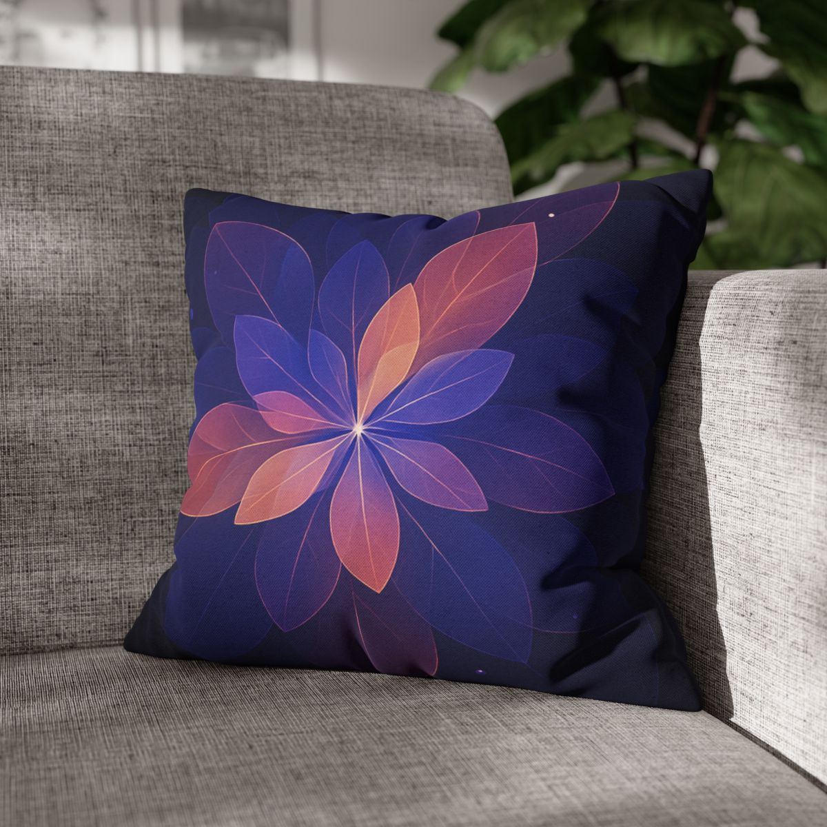 Petal Prism Overlap soft cotton pillow cases