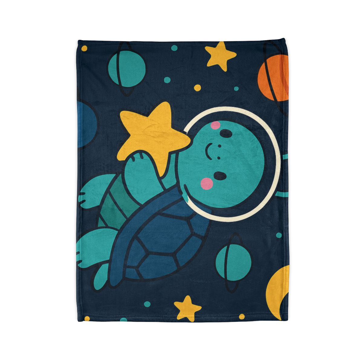 Starlight Space Turtle soft fleece blankets