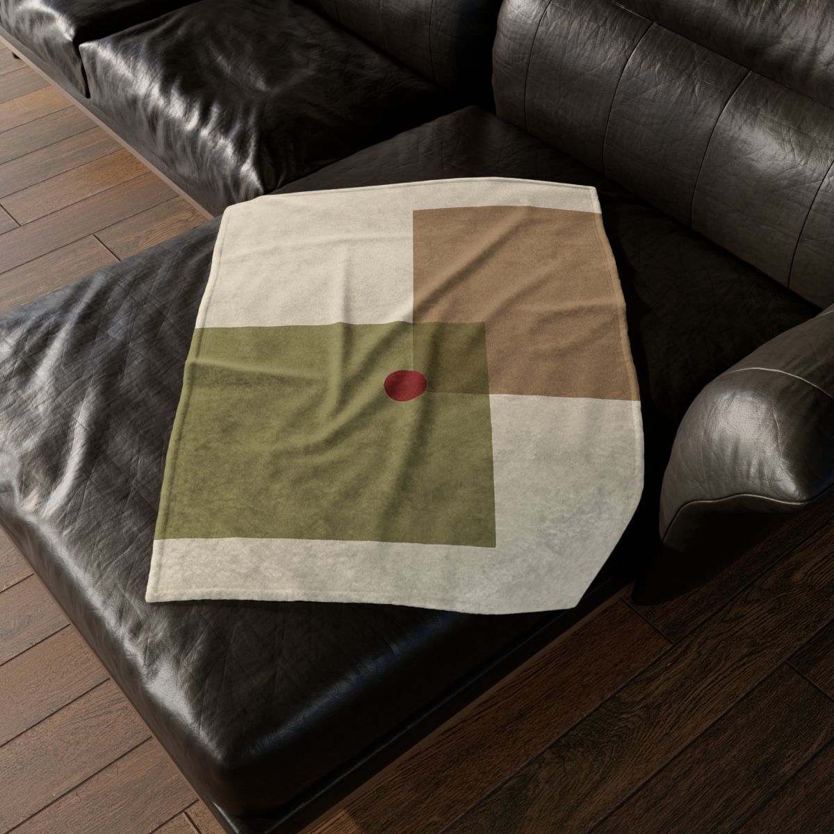 Offset Duo And Quiet Dot decorative home blankets