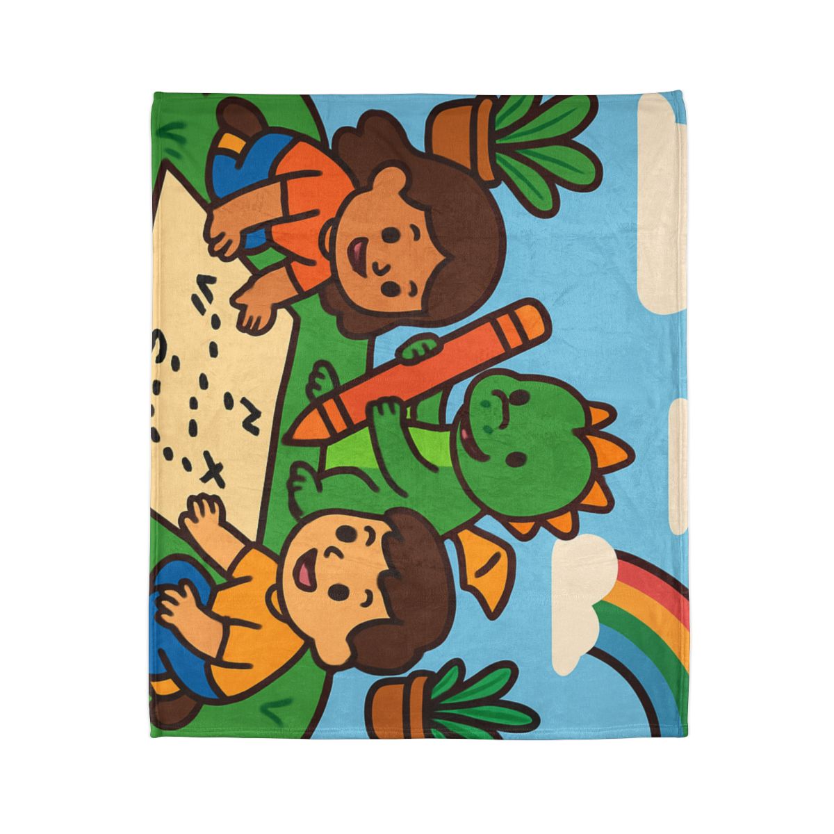 Sky Garden Map Makers With A Baby Dragon trendy patterned blankets