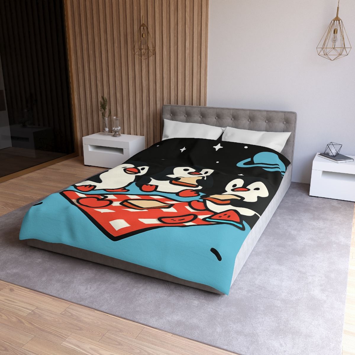 Planet Picnic Penguins soft comforter duvets
