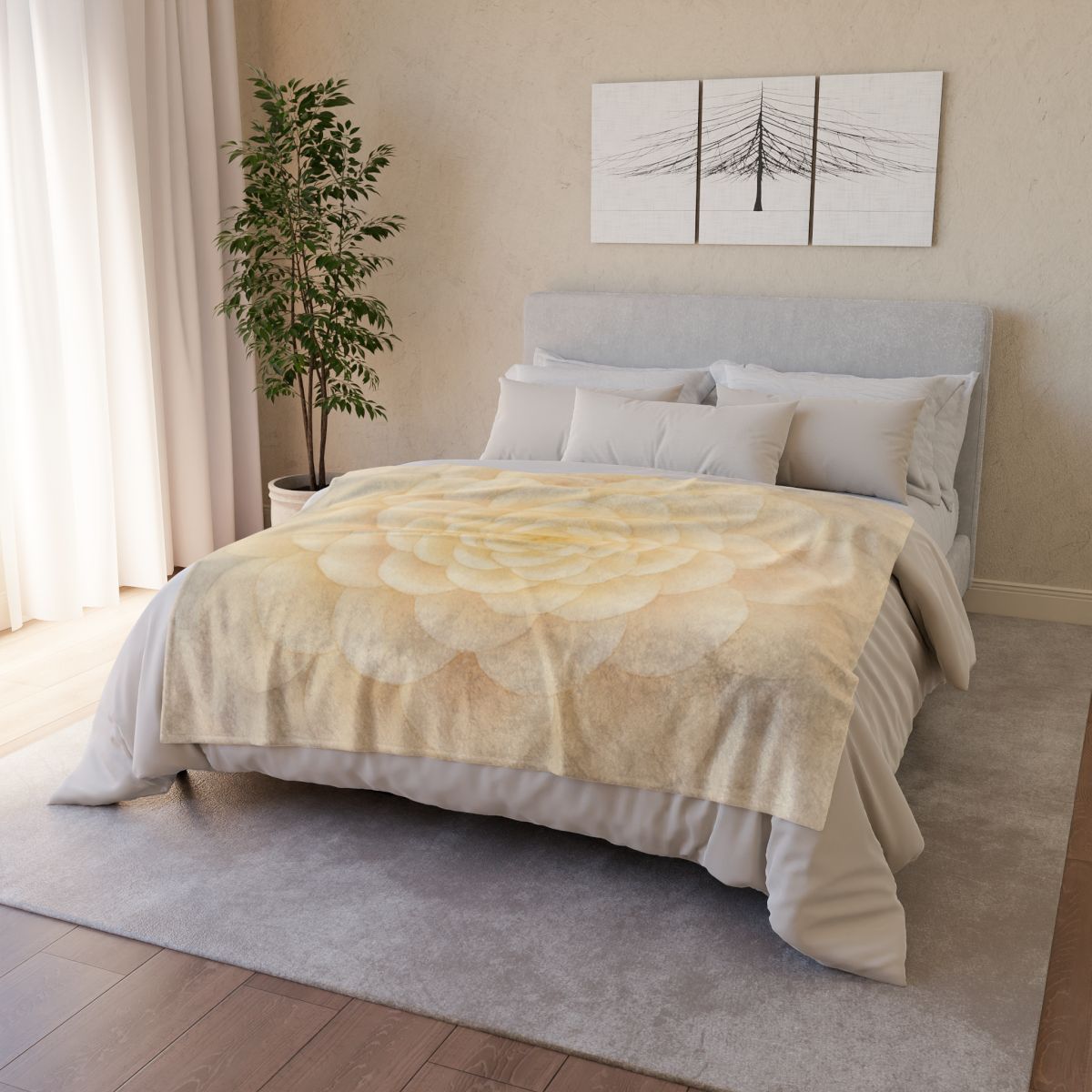 Petal Echo Mandala warm winter blankets