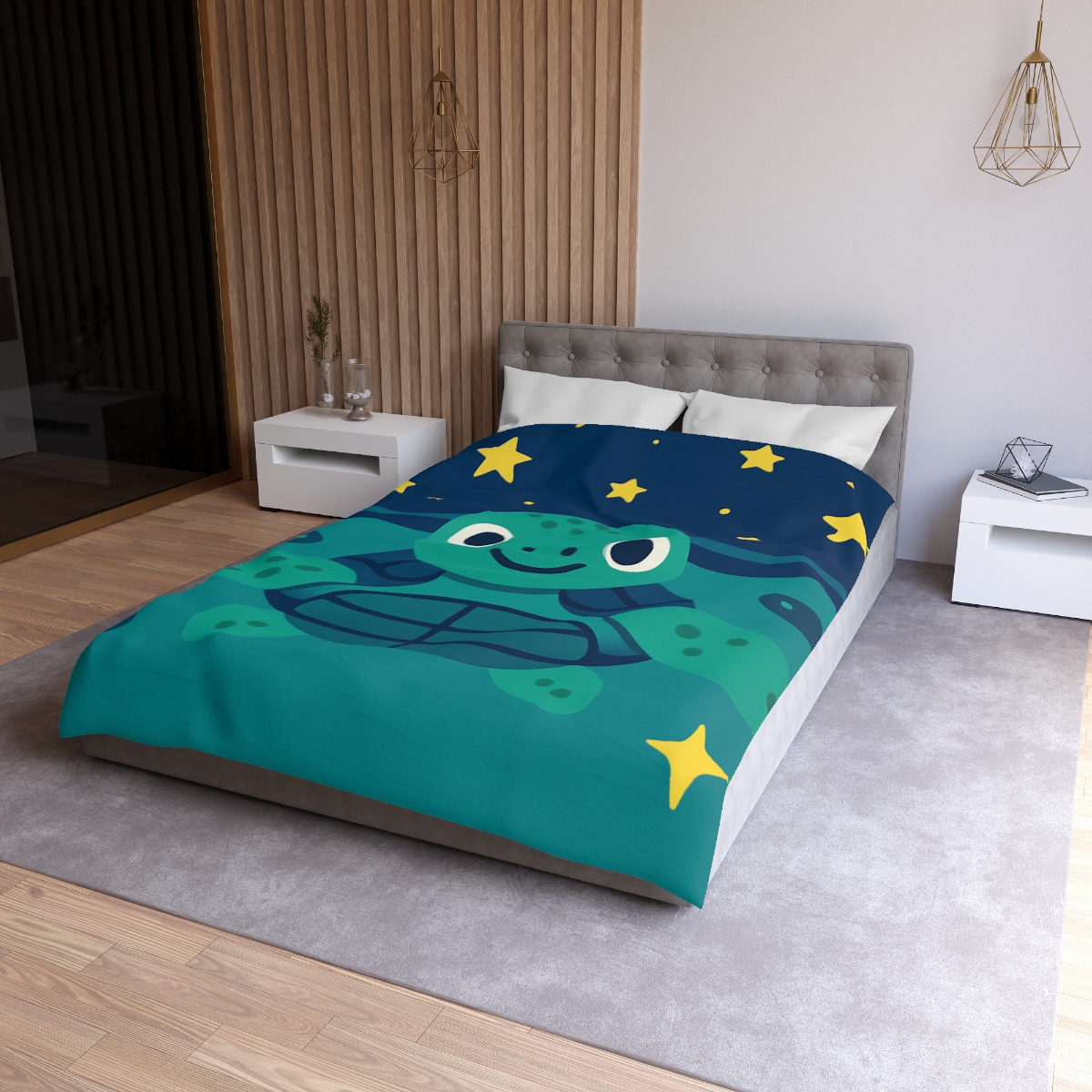 Starlight Sea Turtle unique patterned duvets