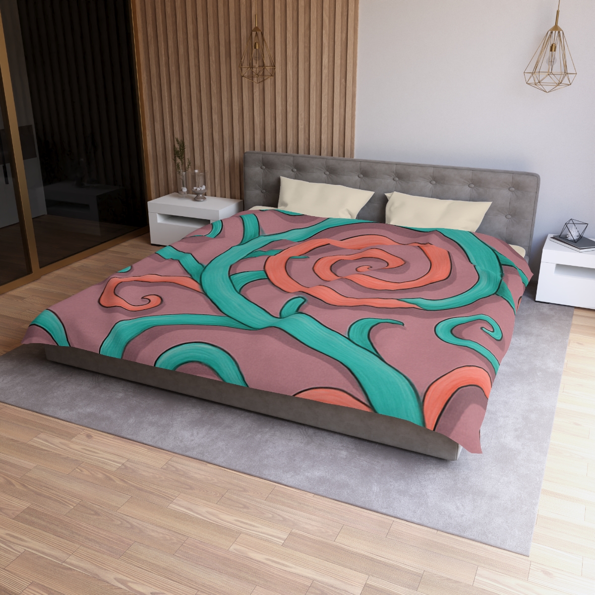 Tendril Spiral Mosaic trendy bedroom duvets