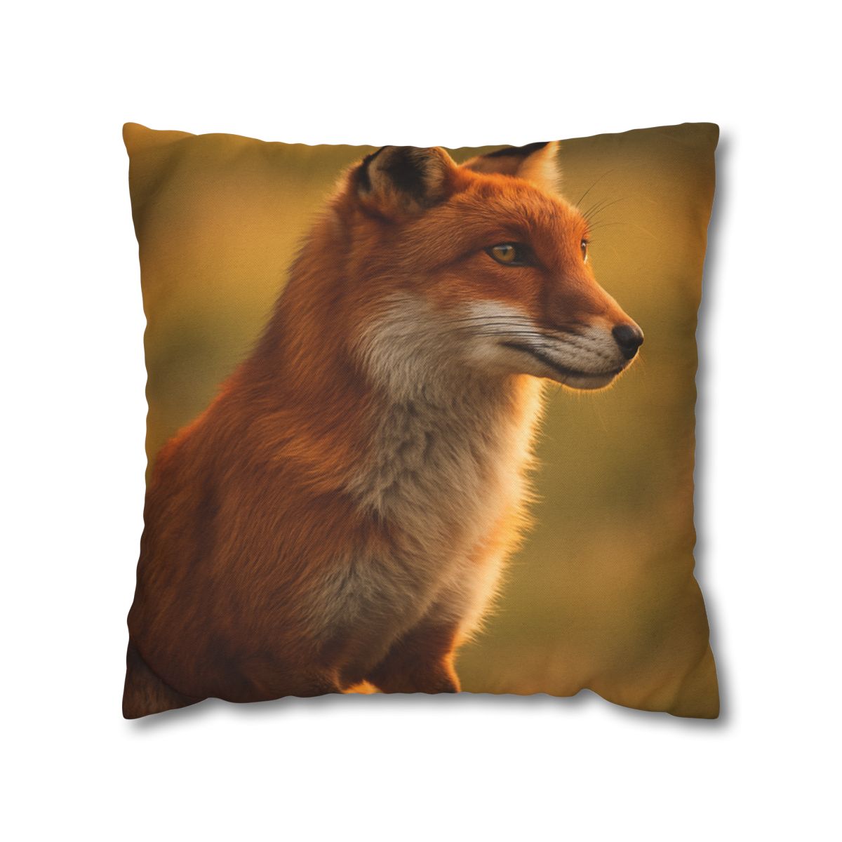 Crimson Whisper Red Fox stylish decorative pillowcases