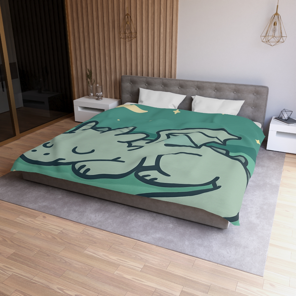 Moonlight Meadow Dragon stylish duvet covers