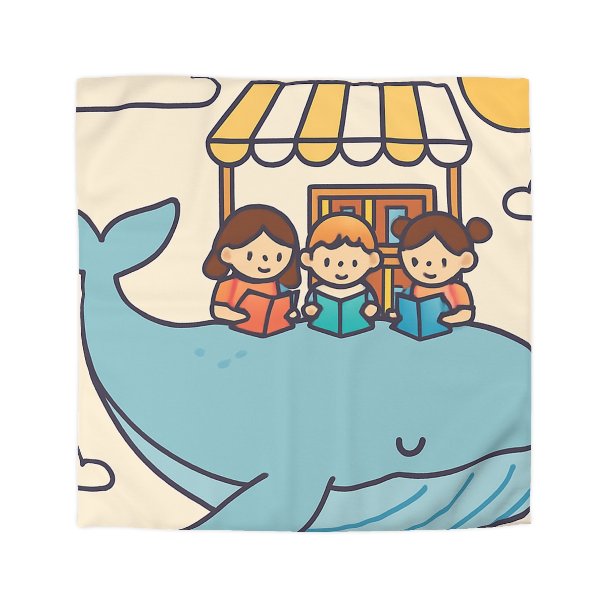 Sky Library On A Flying Whale trendy bedroom duvets