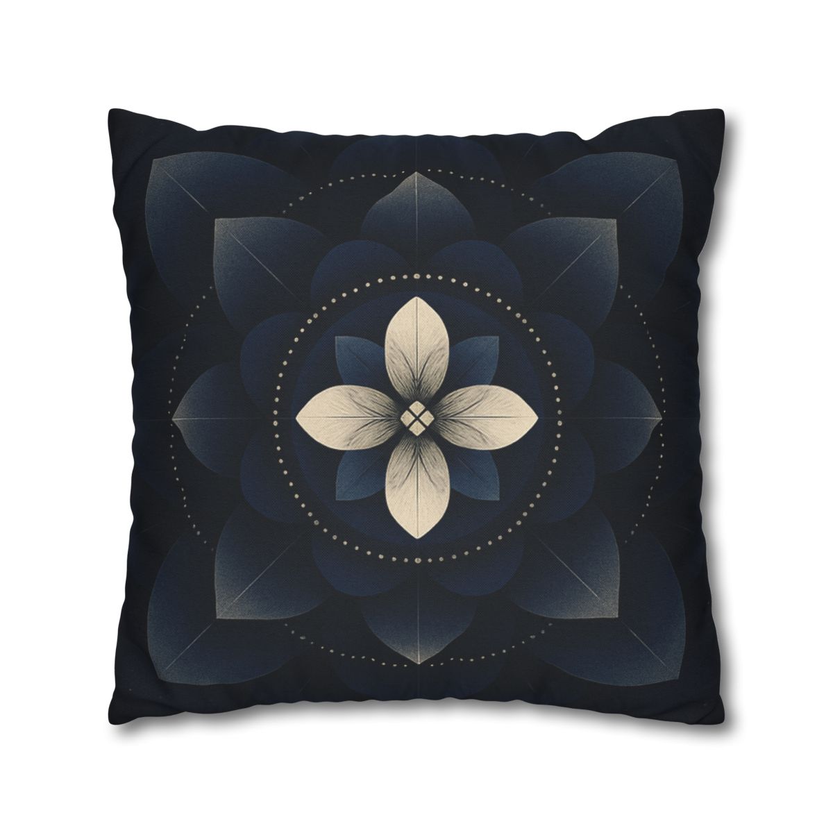 Petal Eclipse Mandala designer print pillow cases