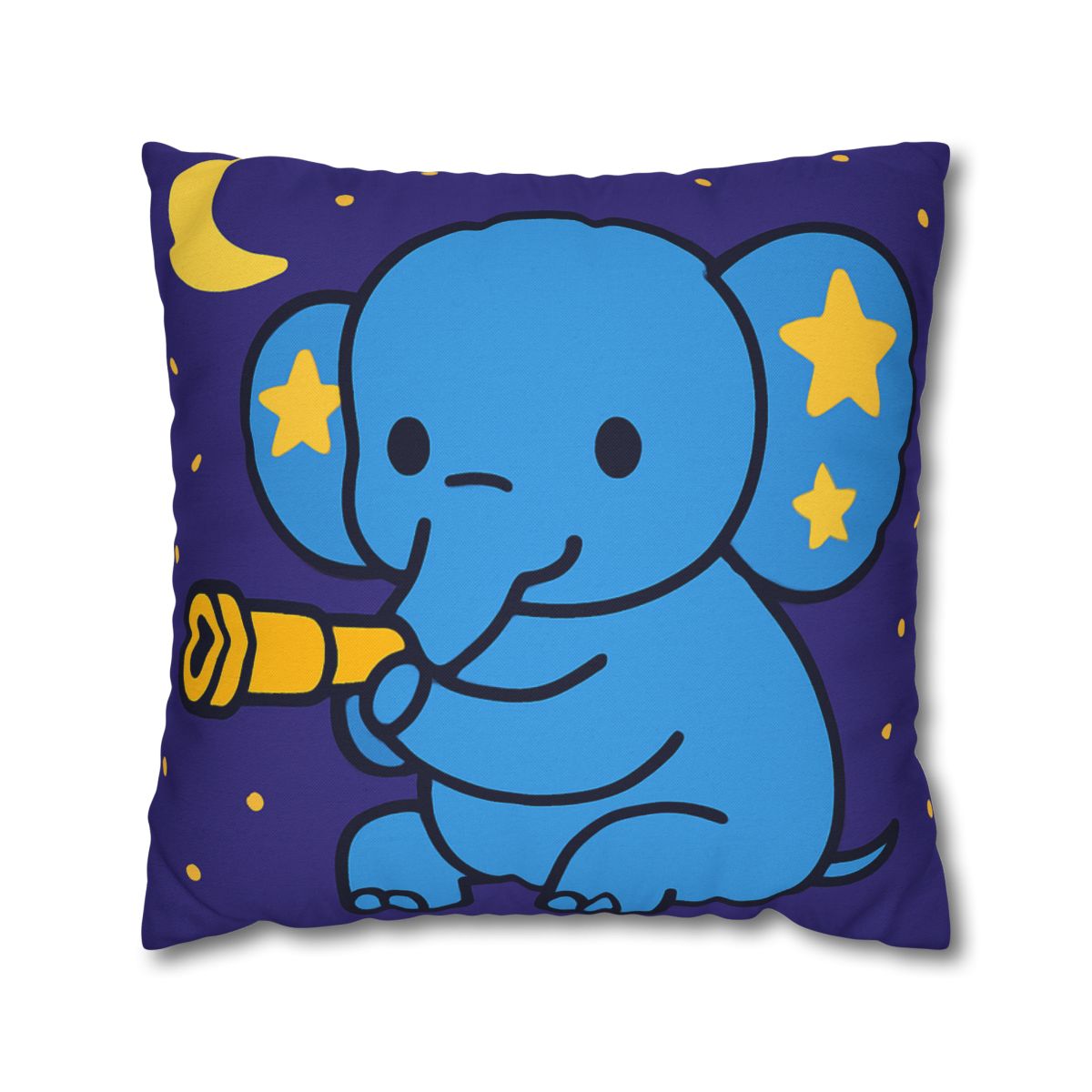 Starlight Safari Elephant designer print pillow cases